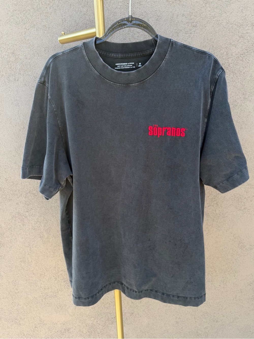Abercrombie & Fitch The Sopranos Famiglia Oversized Heavyweight Tee M 90s Y2K